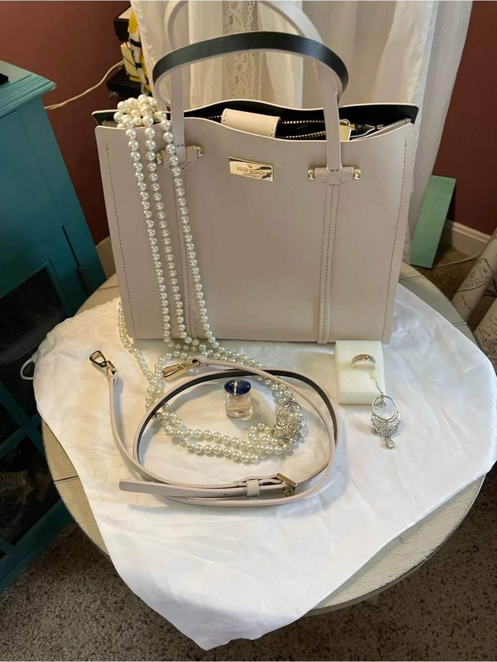 Kate Spade ♠️ New York Cream Arbor Hill Elodie Shoulder Bag